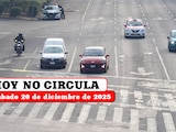 Conoce las restricciones del Hoy No Circula para este sábado 20 de diciembre de 2025 en la Ciudad de México.