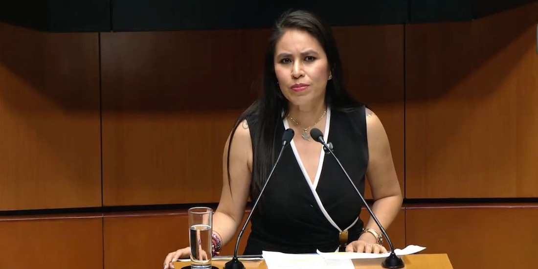 Sandra Simey Olvera Bautista, senadora de Morena
