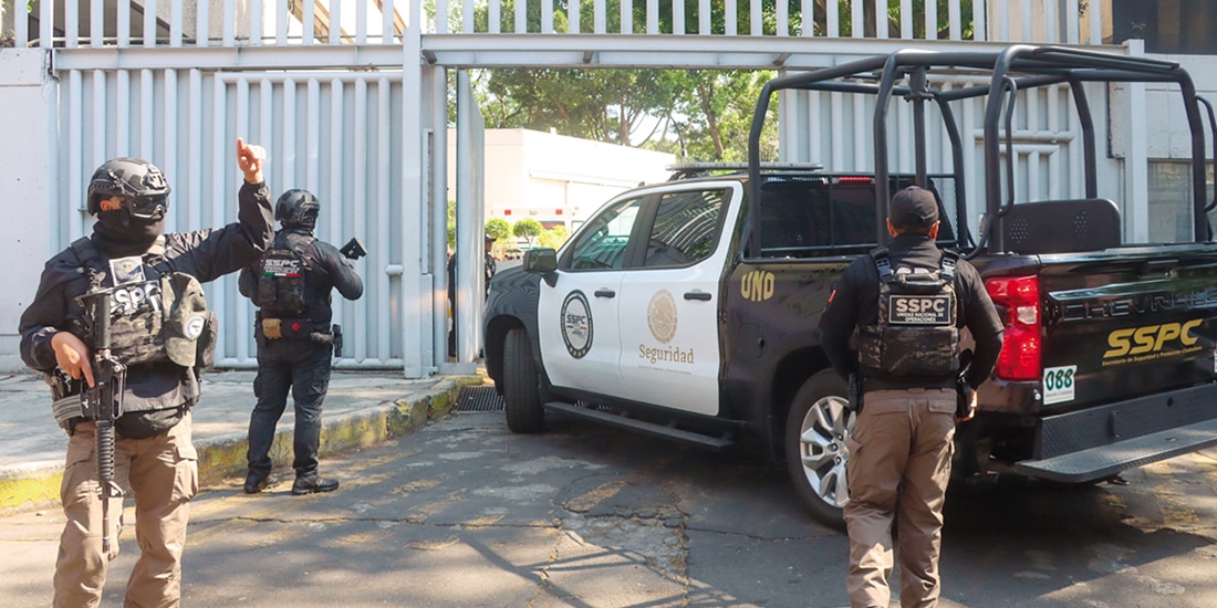 OPERATIVO de traslado de El Bótox a la FEMDO, el jueves.