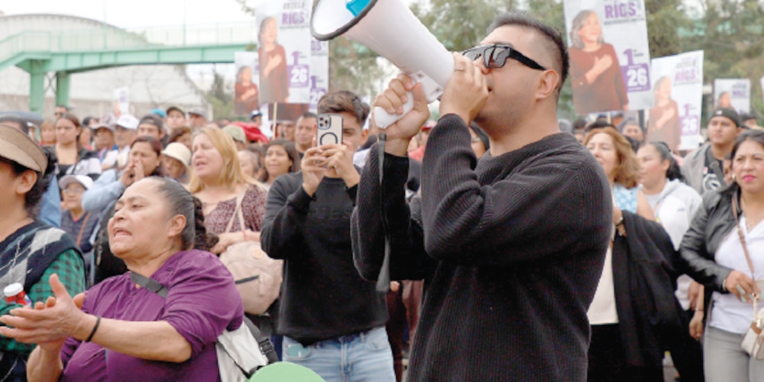 Simpatizantes de una aspirante a ministra de la SCJN, el pasado 25 de mayo.