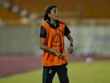 Maribel Domínguez durante uno de los partidos de la Selección Mexicana Femenil Sub 20 en el Premundial de Concacaf, en marzo pasado.