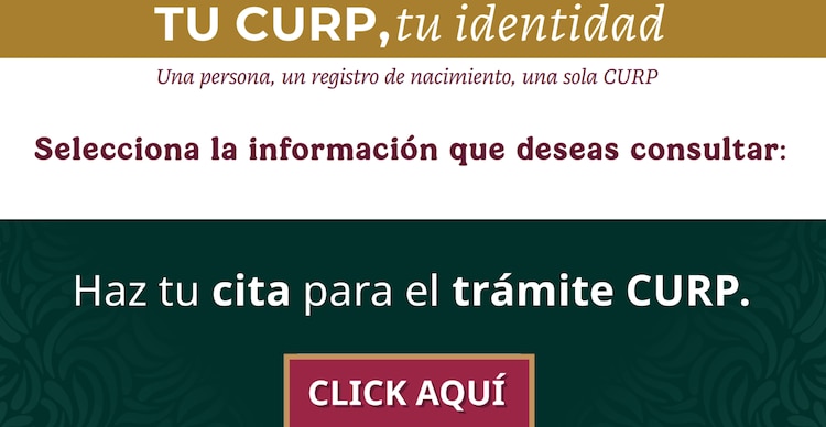 Registro de datos biométricos CURP CDMX