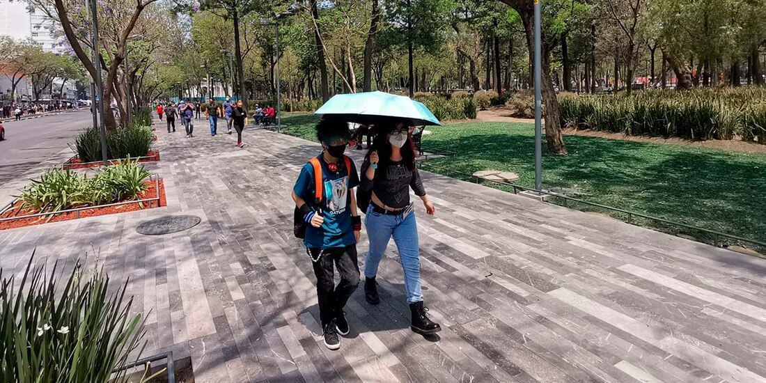 Continúa el calor en la Ciudad de México