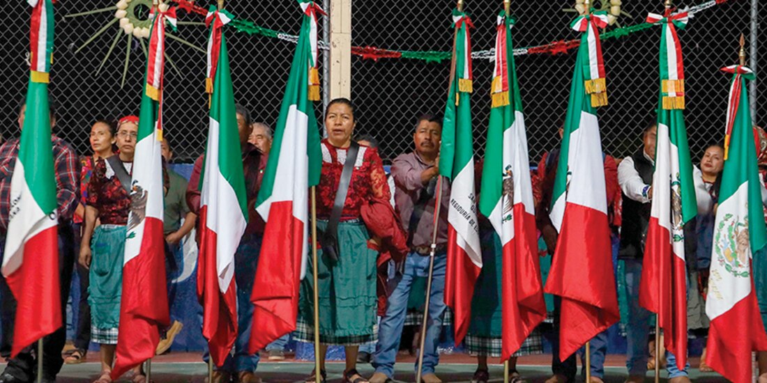 Pobladores de San Bartolomé Quialana, el 15 de septiembre de 2024.