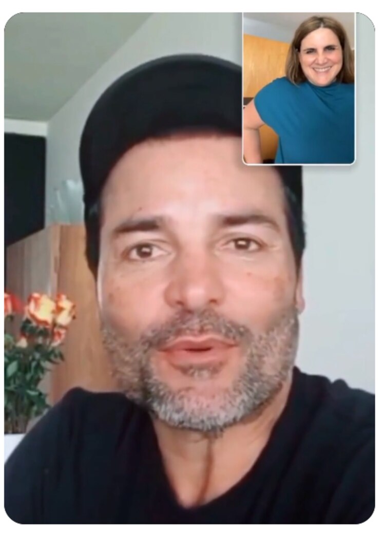 "Llamada" con Chayanne en Snapchat