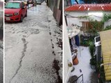 Granizo pinta de blanco a la CDMX; Tlalpan, Iztapalapa y Benito Juárez, con afectaciones viales