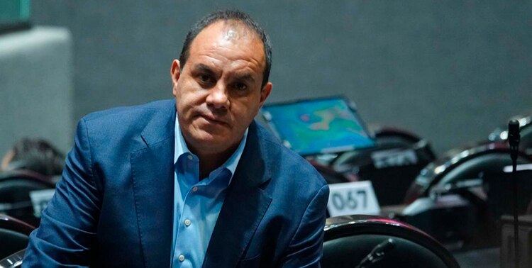 El diputado Cuauhtémoc Blanco durante la Sesión Ordinaria en la Cámara de Diputados.