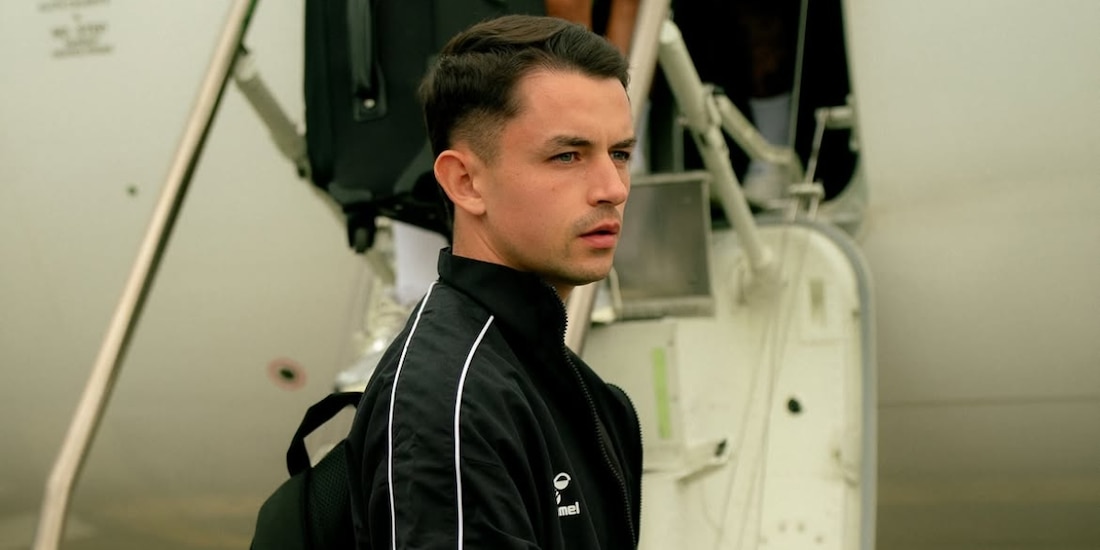 Álvaro Fidalgo en un viaje con el Betis de España