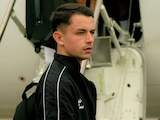Álvaro Fidalgo en un viaje con el Betis de España