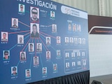Israel Vera, al presentar, ayer, la red que operó el asesinato de Carlos Manzo.