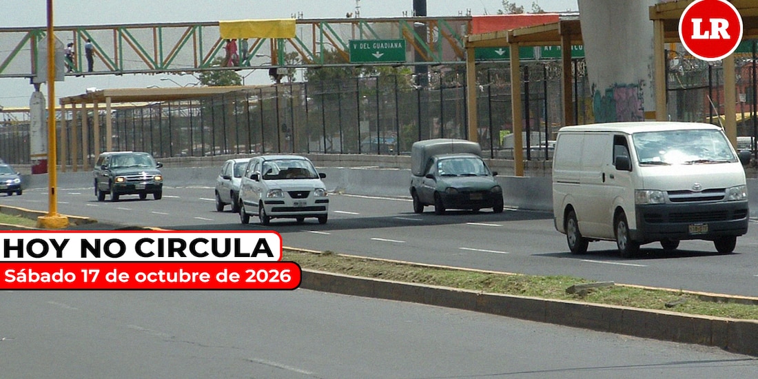 Revisa en La Razón cómo aplica el Hoy No Circula este sábado 17 de octubre de 2026.