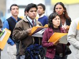 Buscadores de empleo en México.