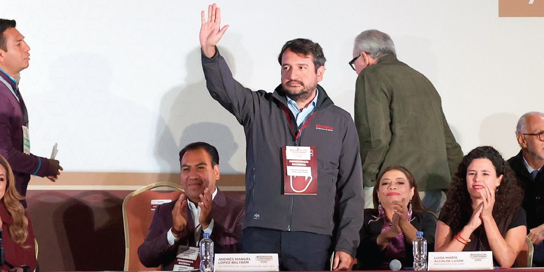 EL EXSECRETARIO de Organización, en sesión del Consejo Nacional en marzo pasado