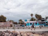 La ciudad de La Paz, BCS, amaneció ayer con mal tiempo por la tormenta Ileana.