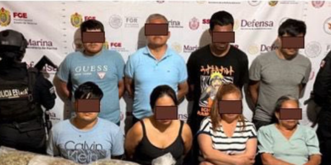 Caen 8 por venta de droga en Tihuatlán, Veracruz.