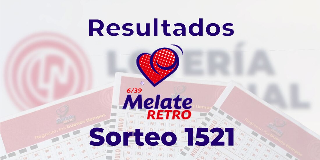 Resultados del Melate Retro en su sorteo 1521, celebrado este 15 de abril de 2025.