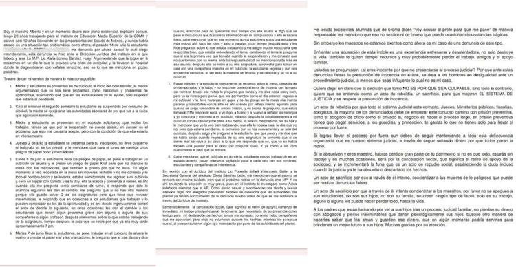 Documento escrito por el profesor Alberto Israel Jasso Cruz