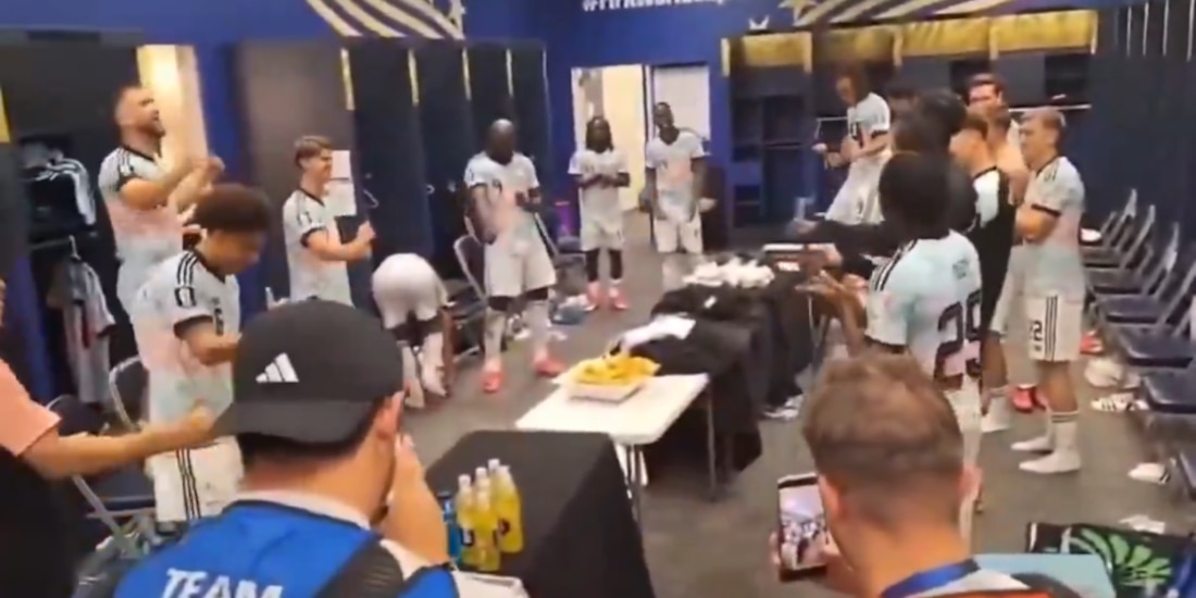 Bélgica haciendo el Trump Dance.
