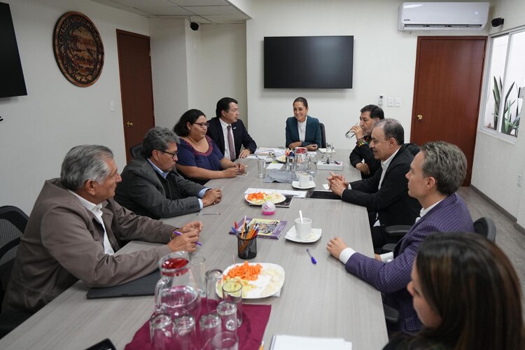 Reunión de morenistas este jueves 7 de septiembre del 2023.