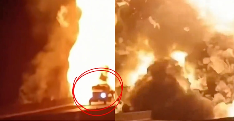 Se registra fuerte explosión de pipa de gas LP en la autopista México-Querétaro