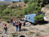 Accidente de autobús en SLP deja 7 muertos.