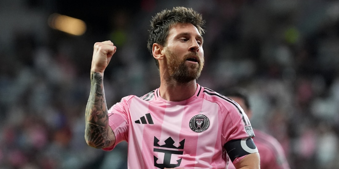 Leo Messi marca cuatro goles con el Inter Miami.