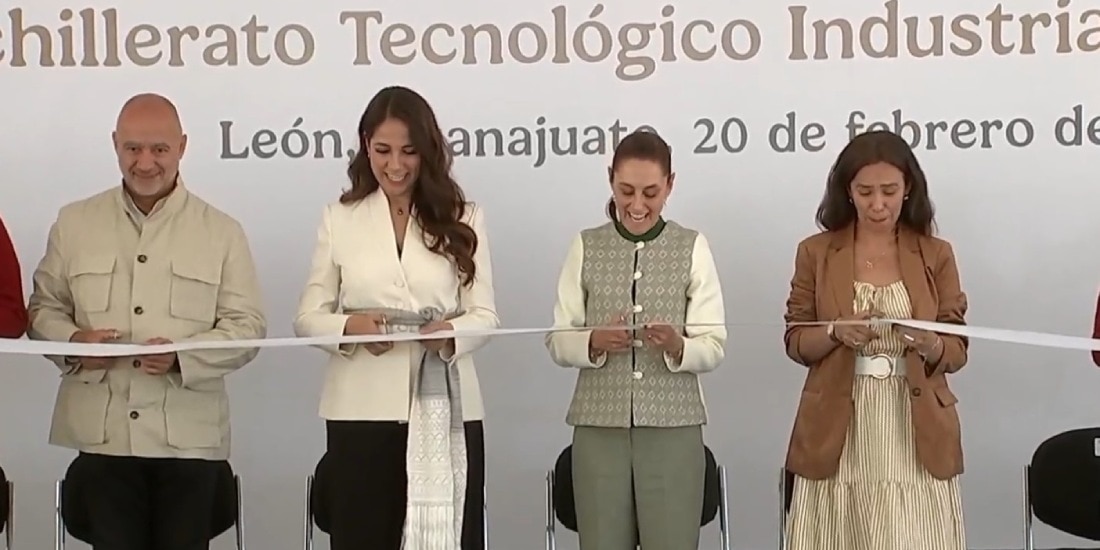 Claudia Sheinbaum inaugura Bachillerato Nacional en Guanajuato.