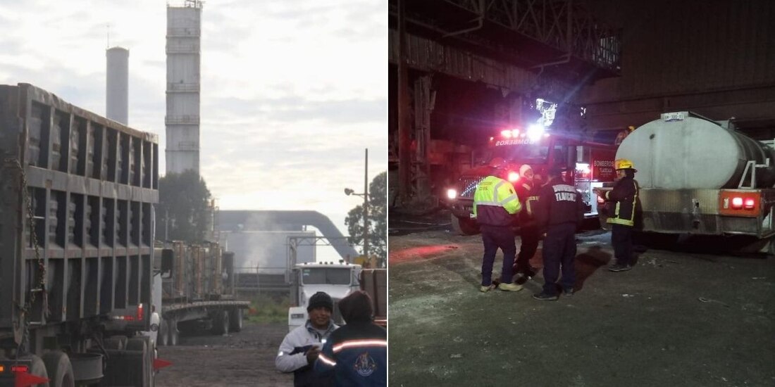 Incendio en fábrica de Tlaxcala.