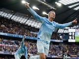 Haaland celebra un gol con el Manchester City en la Premier League