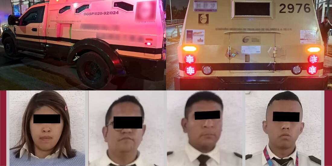 Custodios de una empresa de seguridad se roban camioneta de valores en Tlalnepantla, Edomex, y para no ser detenidos ofrecen 100 mil pesos.
