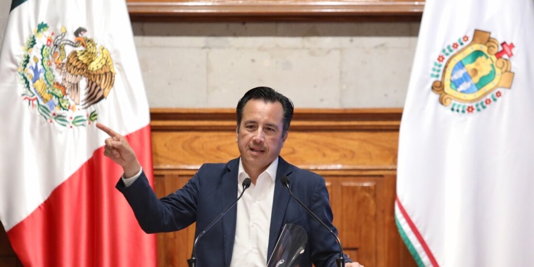 El gobernador de Veracruz, Cuitláhuac García Jiménez.