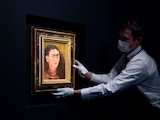 El autorretrato de Frida Kahlo "Diego y yo" que rompió récord en una subasta celebrada este martes.