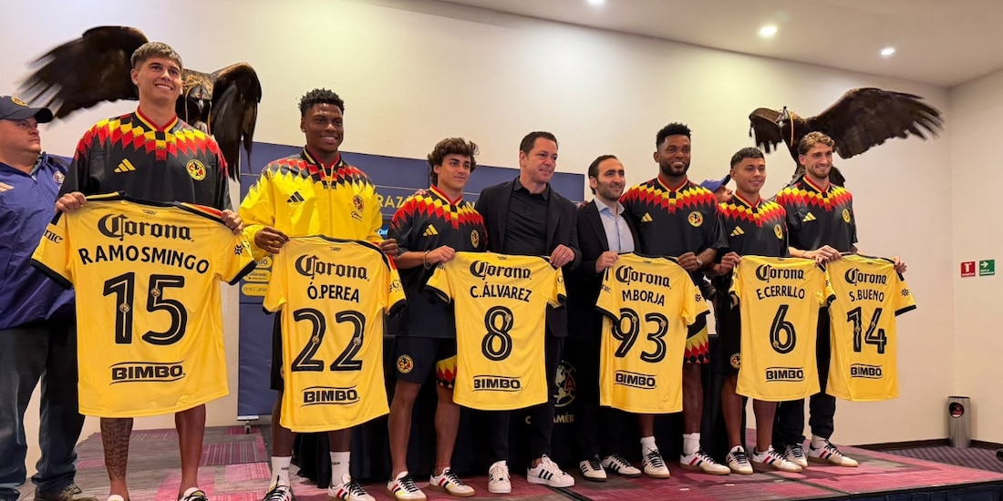 América presenta a sus fichajes para el Apertura 2026 de la Liga MX