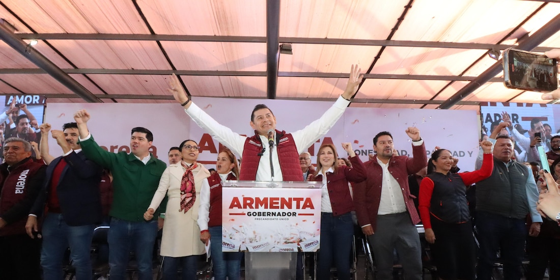 Alejandro Armenta busca ser el siguiente gobernador de Puebla.