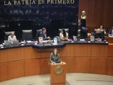 Sesión en el Senado de la República.