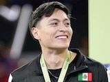 El atleta después de recibir su medalla de plata el mes pasado.