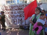 Comerciantes de comunidades indígenas en protesta