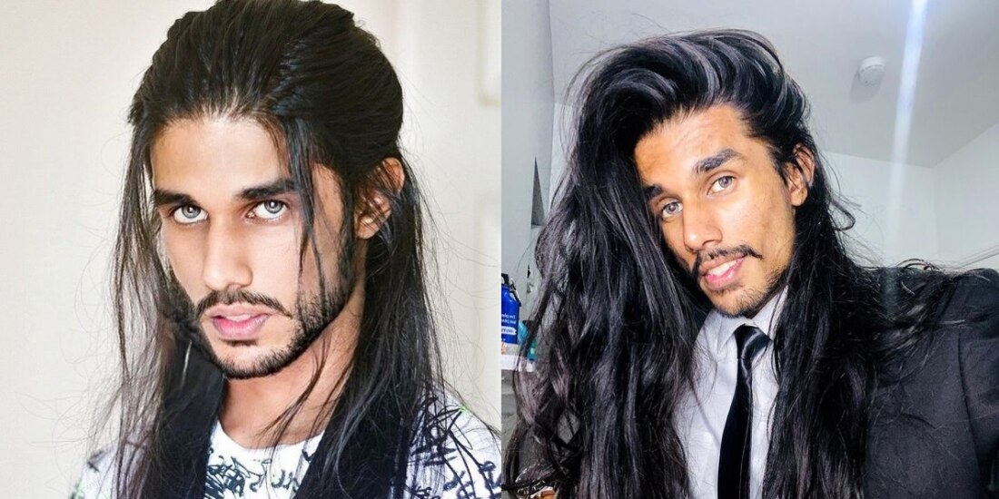 El hombre está llamando la atención en Instagram por su cabello