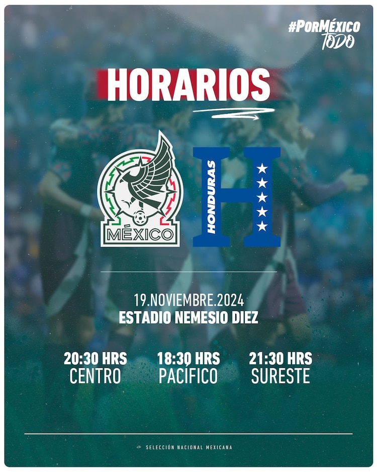 México con su gente buscan un partido perfecto. Foto: X/miselecciónmx