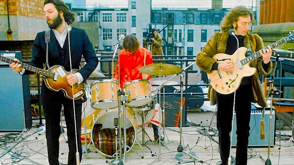 El concierto en la azotea londinense de Savile Row, 30 de enero de 1969.