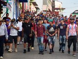 Un grupo de 100 migrantes partió de Chiapas rumbo a Tapanatepec, Oaxaca, el pasado 15 de noviembre.