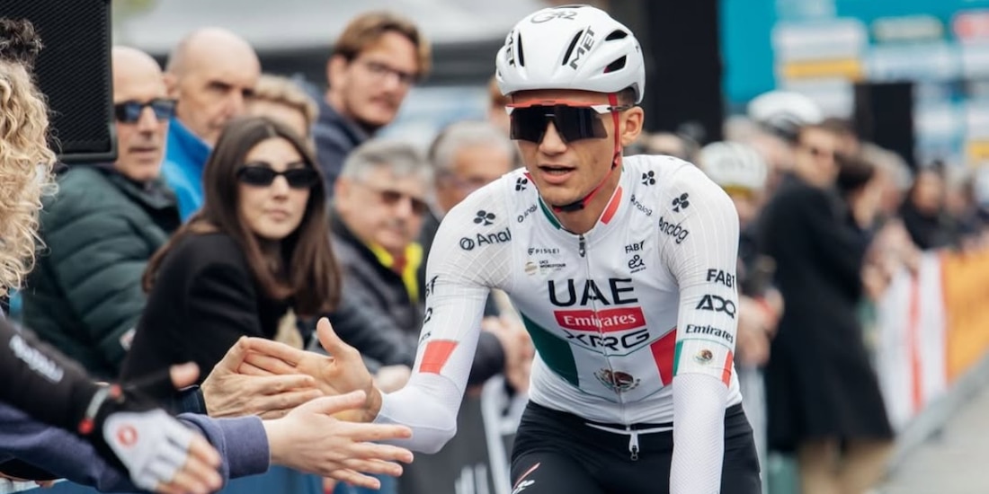 Isaac del Toro en una de sus competencias este año