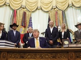 El presidente estadounidense responde a la prensa, ayer, en la Casa Blanca.