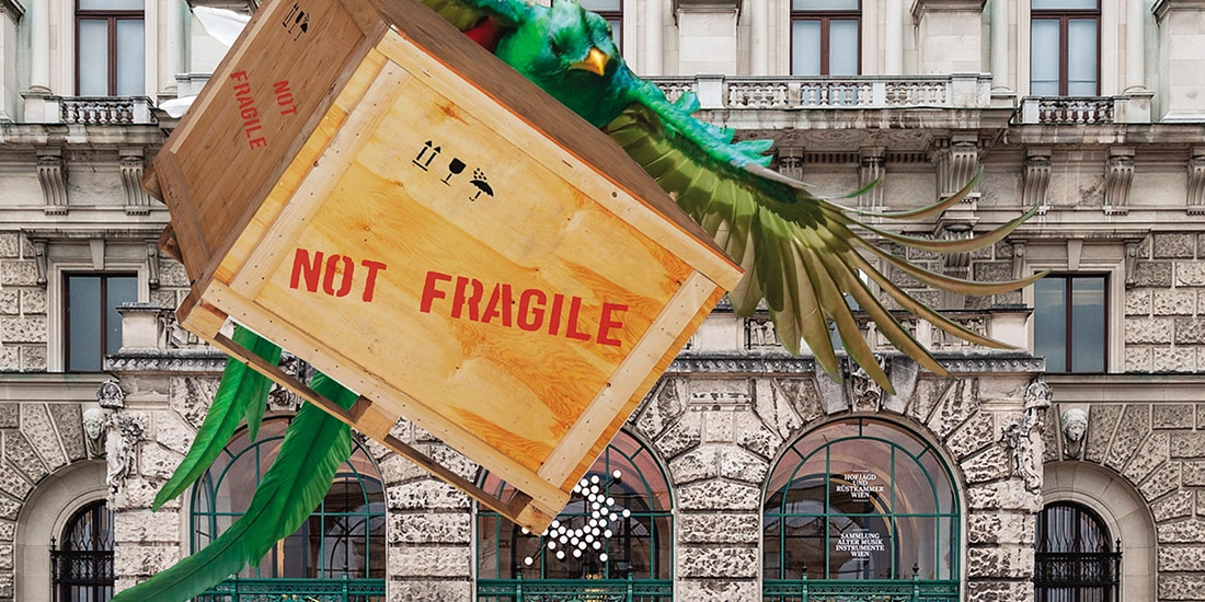 Imagen del contenedor que exhibirán en Viena.