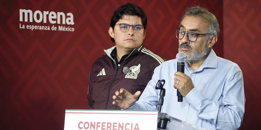 Los diputados Alberto Martínez (der.) y Paulo García, ayer, en un acto.