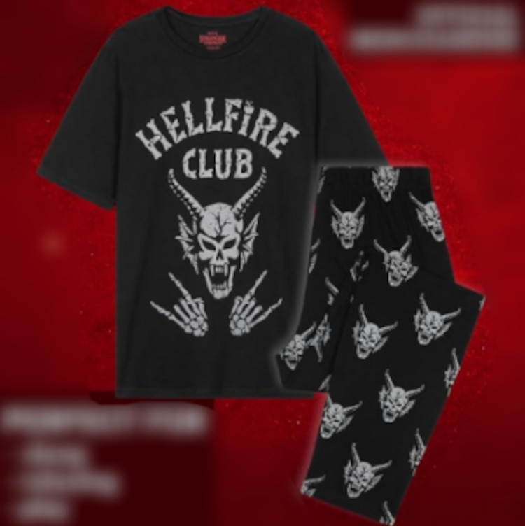 Pijama Hellfire Club de Stranger Things