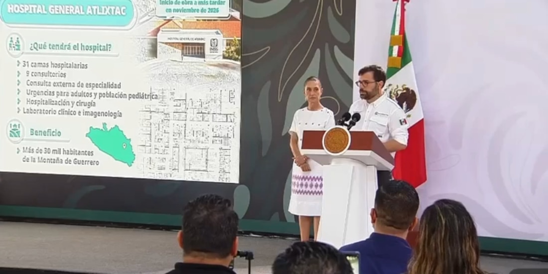 Alejandro Svarch Pérez anunció el inicio de la construcción del hospital IMSS-Bienestar en Atlixtac, Guerrero.