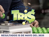 Resultados del Tris de hoy 15 de mayo del 2026.