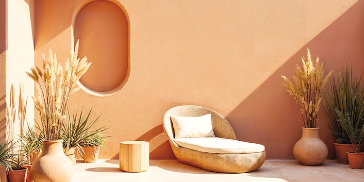 Elige paisajes mediterráneos para exteriores.