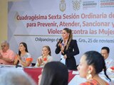 Evelyn Salgado llama a erradicar la violencia contra las mujeres y reafirma su compromiso a seguir impulsando su bienestar.